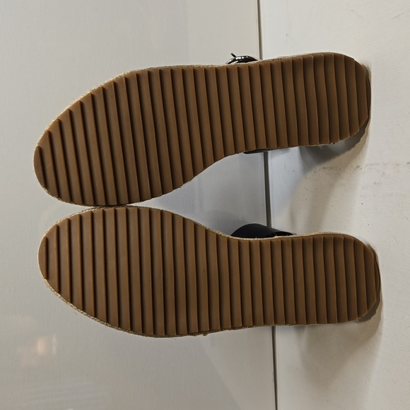 EUC, FRANCO SARTO Black Leather Platform Marona Sandals, Size 6 - Picture 6 of 8